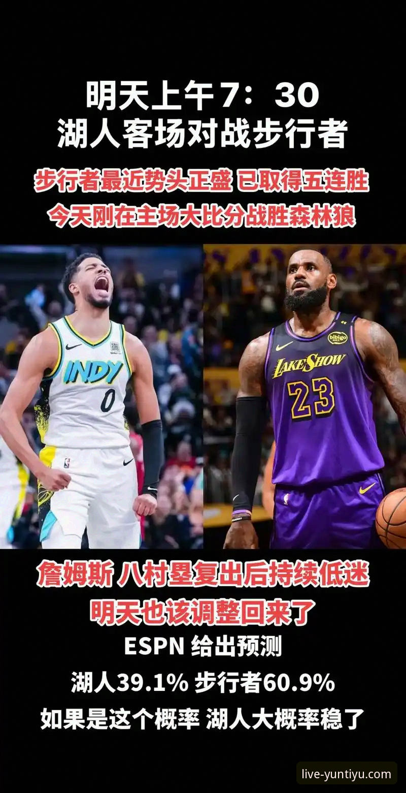 湖人客场力克步行者：一场进攻盛宴的深度解析